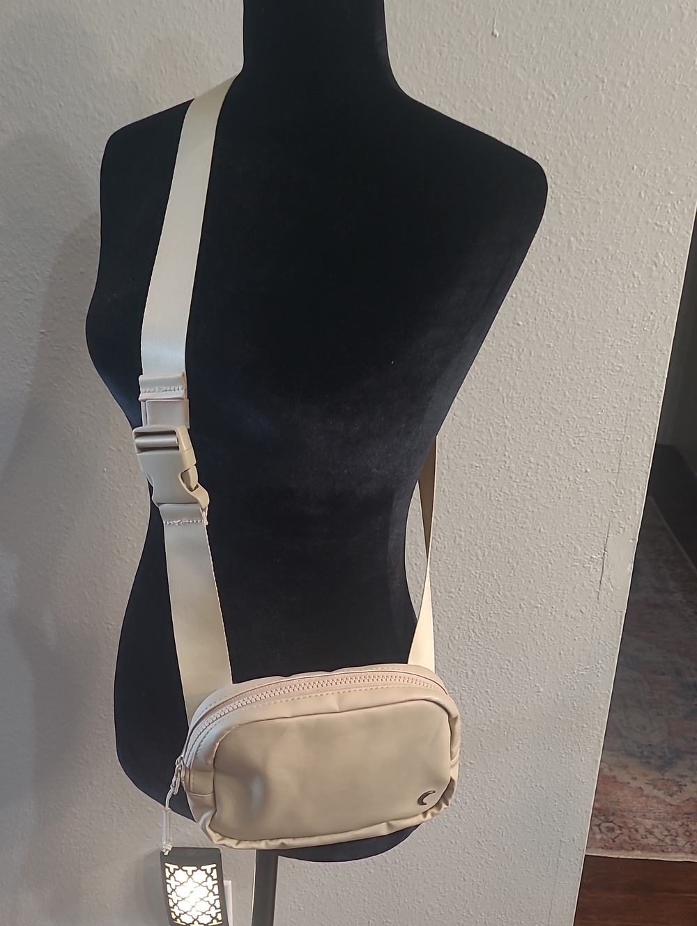 Zyia Beige Crossbody Belt Bag - Women